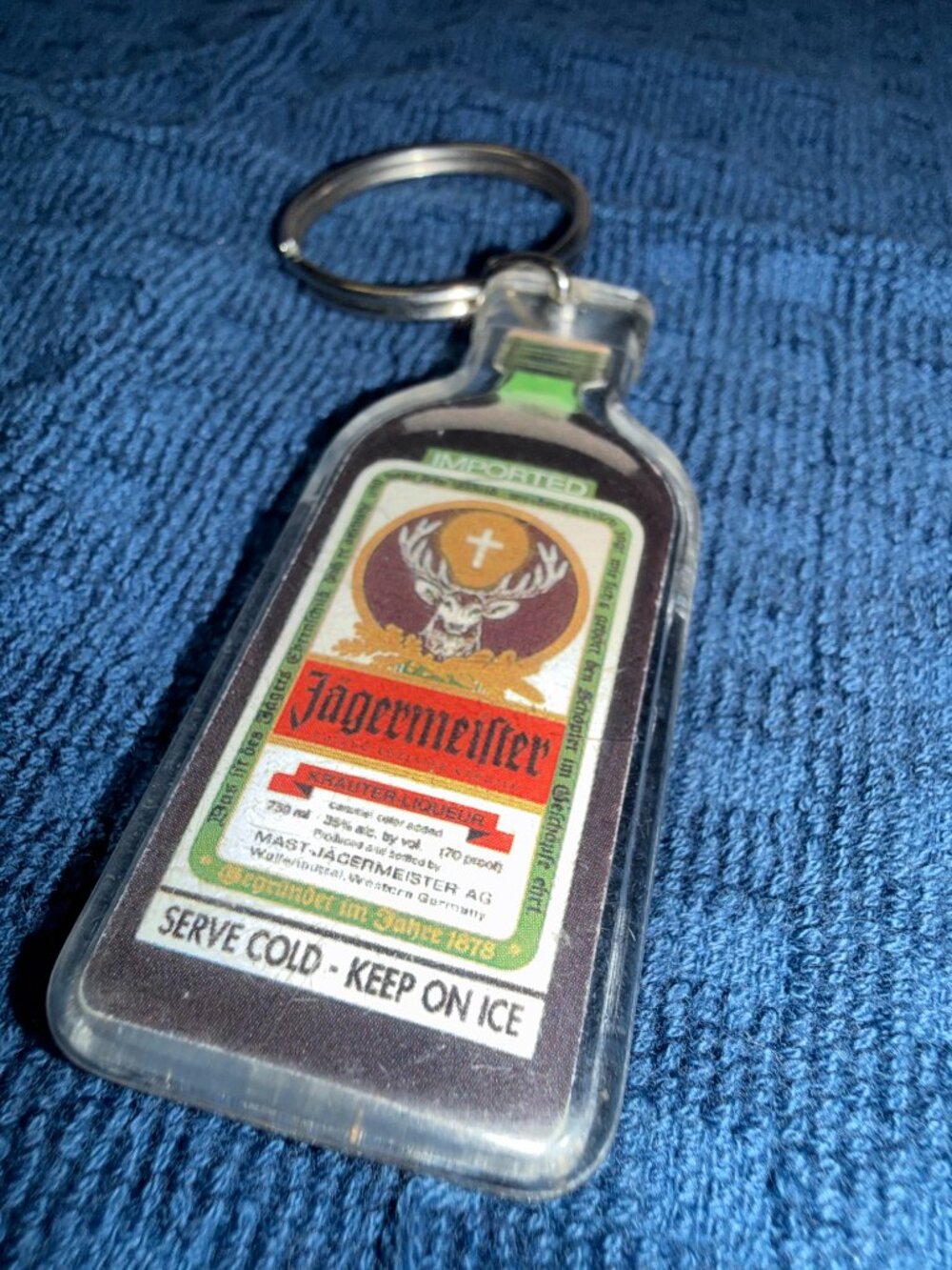 Vintage Collectable Jägermeister Bottle Keychain